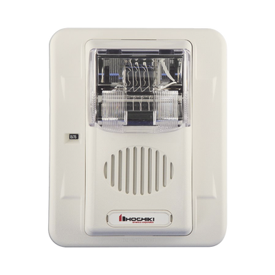 Sirena Estrobo, Para Intemperie, Montaje en Muro, Color Blanco (0500-05870)