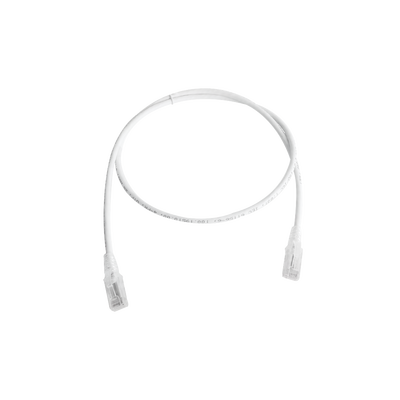 Patch Cord MC5 Modular Cat5e UTP, CM/LS0H, 1.52 Metros (5 Pies), Color Blanco, Versión Bulk (Sin Empaque Individual)