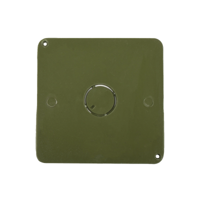  Tapa  para Caja Cuadrada de 1/2" para instalaciones con tubería PVC Conduit pesado.