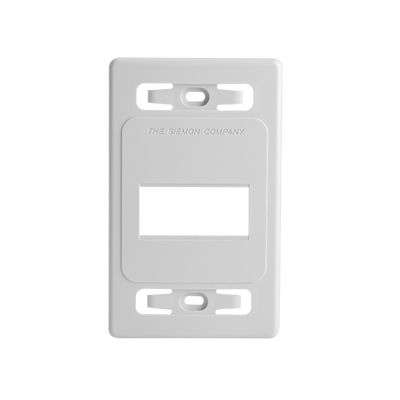 Placa de Pared Modular MAX, de 3 Salidas, Color Blanco, Versión Bulk (Sin Empaque Individual)