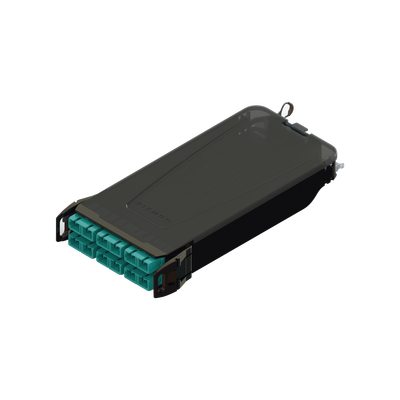 Cassette para Empalme (Fusión) LightVerse, Hasta 12 Fibras, Conectores SC/UPC Shuttered, para Fibra Multimodo OM3, 900um, 1 Metro (3.28 Pies)