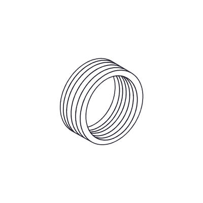 Reducción Bushing Aluminio de 3/4" a 1/2" / Con Recubrimiento de Uretano Purpura.