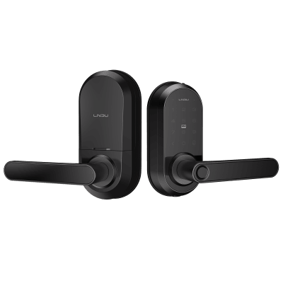 Cerradura Inteligente Wi-Fi / Escáner de Huella Digital / Teclado Táctil / Compatible con App / 8 Baterías AA / Puerta Interior y Exterior / Función Normalmente Abierto / FCC Clase B