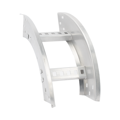 Curva Vertical Exterior de Aluminio de 90° Perfil Z / Peralte 3 1/4" / Ancho 6" / Radio 8" / Incluye Tornillería 