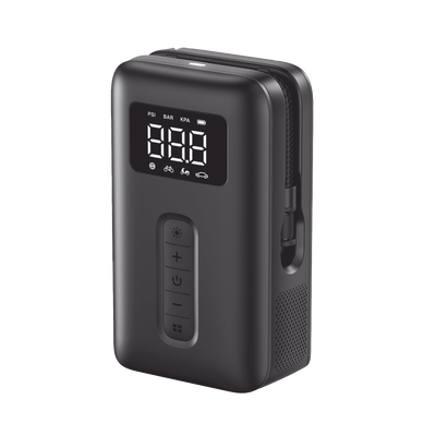 Inflador de Neumáticos | Compresor de Aire Portátil |  Bomba de Aire de 150 PSI | Flujo de Aire de 15L/Min | Con Batería Integrada | Cuenta con Luz LED | Ideal para coches, bicicletas, pelotas de motocicleta.