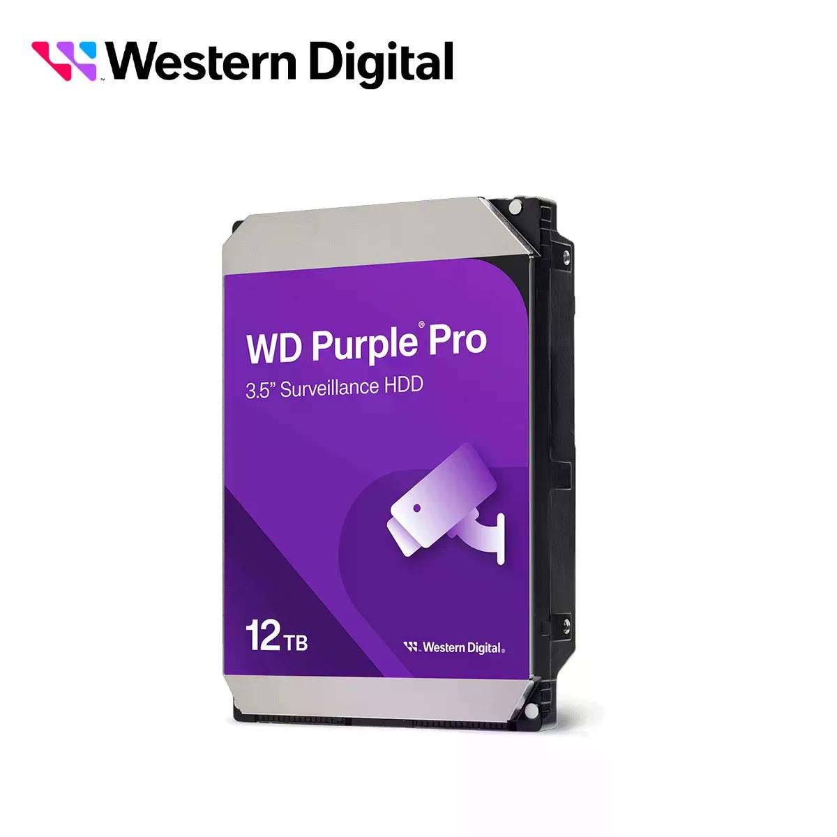DISCO DURO INTERNO WD 12TB 3.5"  512MB SATA3 7200RPM PURPLE PR (WD122PURP)