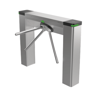 Torniquete Estético Trípode Bidireccional de Acero Inoxidable / 3 Millones de Ciclos MCBF / Interior y Exterior Protegido / LEDs indicadores de Entrada y Salida /Tipo Puente