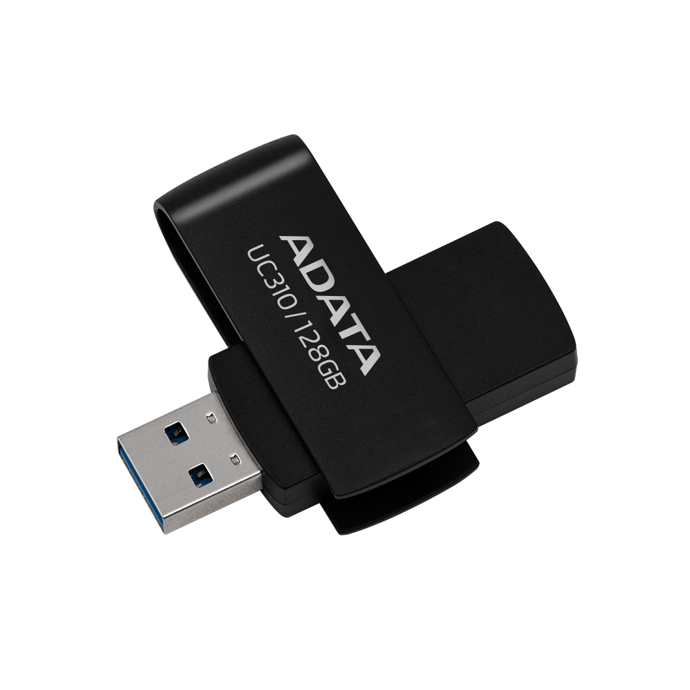 MEMORIA FLASH ADATA UC310 128GB USB 3.2 NEGRO (UC310-128G-RBK)
