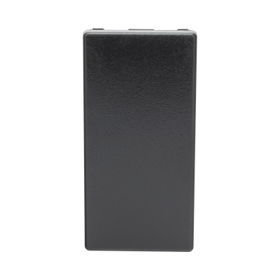 Medio Módulo de Placa Ciega Color Negro / (K105/14)