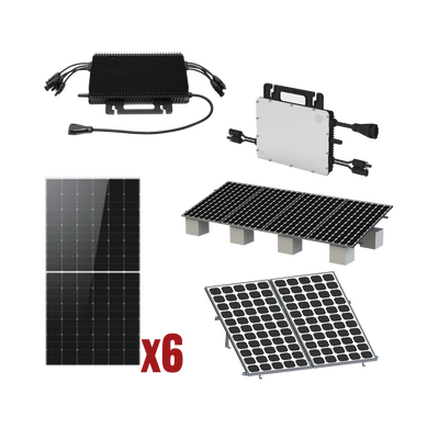 Kit Solar Interconexion  / 3kW  220Vca / Microinversores HOYMILES / Montaje Incluido  