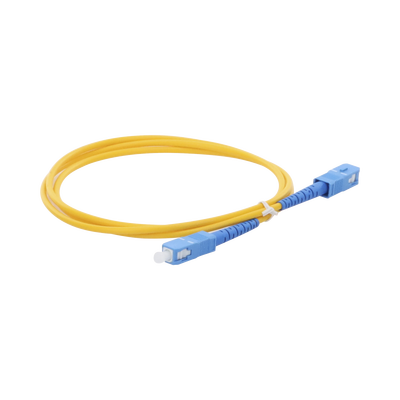 Jumper de Fibra Óptica Monomodo SC/UPC-SC/UPC Simplex de 1 Metro (3.28 Pies), 3mm