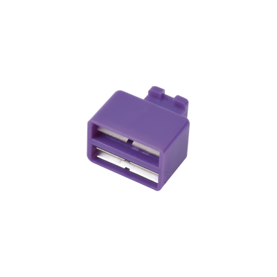 Clip de Puente, Para Uso con Regletas S66, de 1 par, Color Violeta
