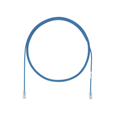 Cable de Parcheo UTP Cat6A, CM/LSZH, Diámetro Reducido (28AWG), Color Azul, 3 Metros (9.84 Pies).
