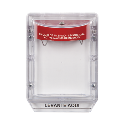 Cubierta Protectora de Policarbonato Serie Stopper IIÆ, Con Bocina, Sin Espaciador, Montaje Empotrado, Etiqueta en Español