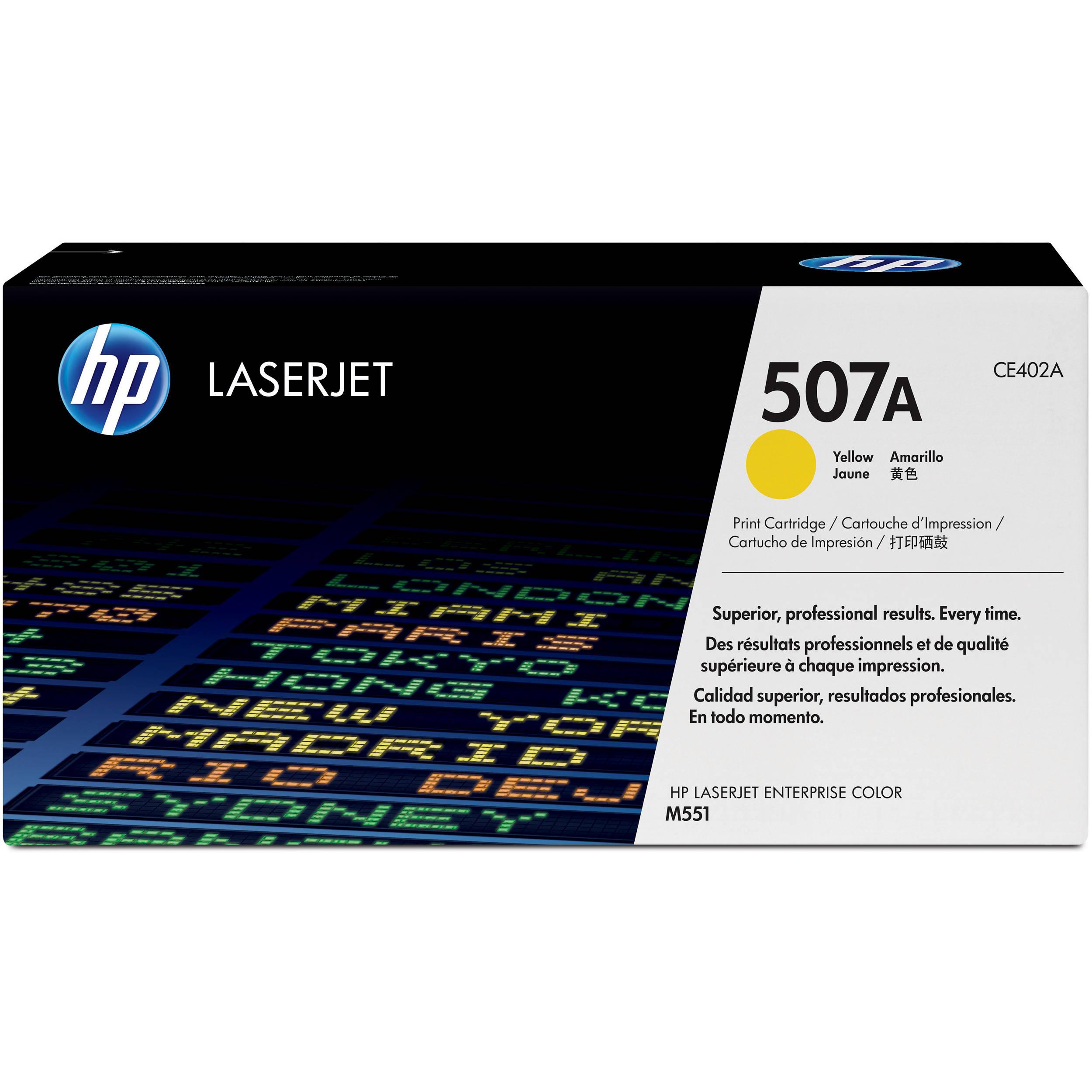 TONER HP 507A AMARILLO LASJET CE402A