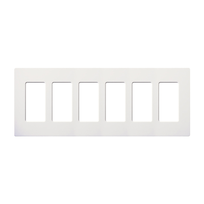 Placa 6 espacios pata dimmer o apagadores Lutron