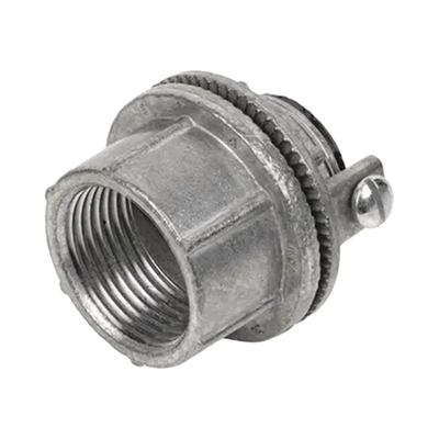 Conector Myers de Zinc  2" / Con tornillo a tierra / Para Áreas Peligrosas.