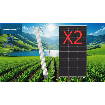 Kit De Bombeo Solar/ Bomba 035Kw / Módulos Solares 610w