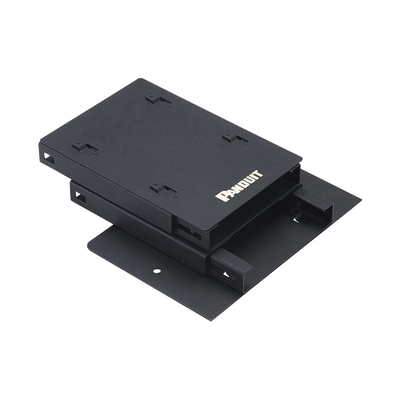 Soporte Para 2 Casetes HD Flex de 6 Puertos Duplex, Para Uso con Gabinetes de Zona, Color Negro