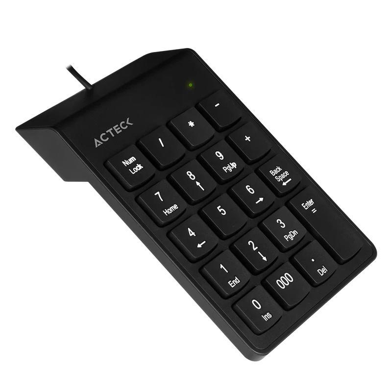 TECLADO NUMERICO ACTECK ALAMBRICO USB NEGRO INSPIRE TN200 AC-932622