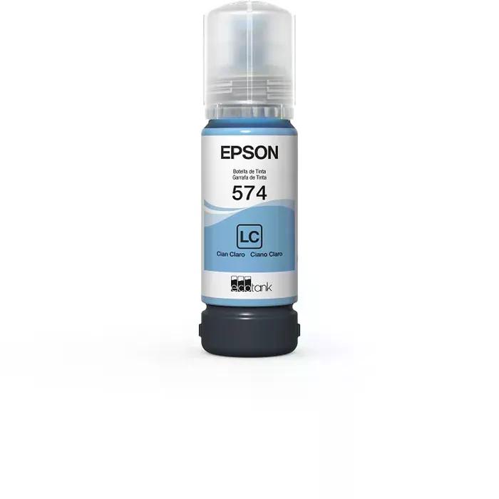 BOTELLA DE TINTA EPSON ECOTANK T574 CYAN CLARO T574520-AL