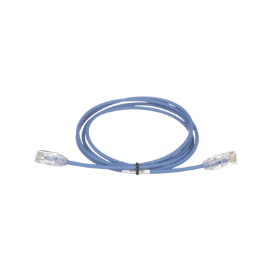 Cable de Parcheo TX6, UTP Cat6, Diámetro Reducido (28AWG), Color Azul, 41ft 