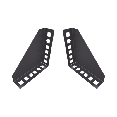 Par de Sujetadores para Instalación de Equipo Rackeable en Placa o Pared (hasta 2U), Puede soportar 10 Kg