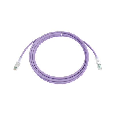 Patch Cord Z-MAX Cat6A S/FTP, CM/LS0H, 3.05 Metros (10 Pies), Color Violeta, Versión Bulk