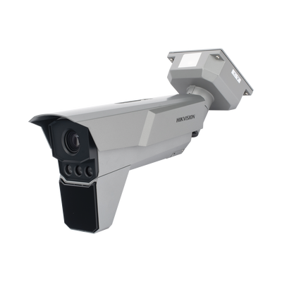 Bala IP 4 Megapixel / ANPR / Radar Interconstruido Medición de 5 a 120 Km/h / Reconocimiento y Captura de Placas Vehiculares para Trafico de Alta Velocidad / DARKFIGHTER / WDR 140 dB / IP67 / IK10 / Lente Mot. 8 a 32 mm / 100 mts IR / MicroSD