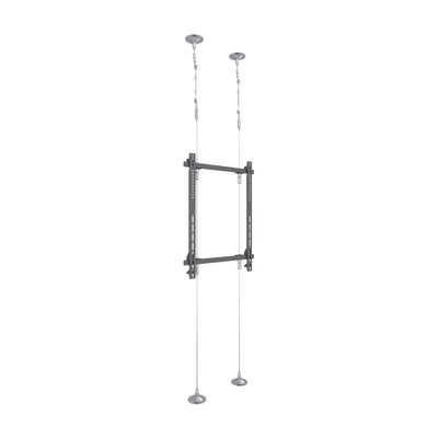 Montaje Cableado de Acero| Suelo a Techo| Capacidad Máx. de Carga 30kg| Para Pantallas de 32" ~ 75"| VESA 400 x 600