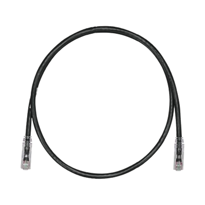 Cable de Parcheo TX6, UTP Cat6, 24 AWG, CM, Color Negro, 1.83 Metros (6 Pies)