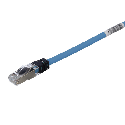 Patch Cord Cat6A, Blindado S/FTP, CM/LS0H, 2 m., Color Azul