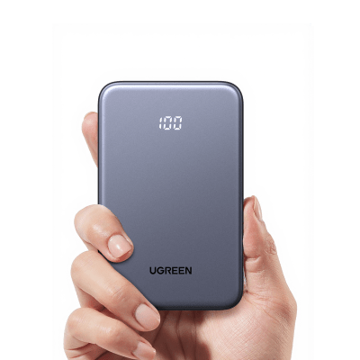 Banco de Energía Portátil 10000mAh / 20W Máximo / Puerto USB-C PD3.0 PPS / Puerto USB-A 22.5W / Batería Polímero de Litio / Pantalla Digital / Carga Rápida 3 Horas / Protocolos Múltiples / Protección