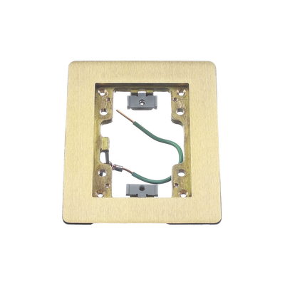  MMARCO D/LATON CEPILLADO P/CAJA D/PISO RECTANGULAR PARA 1 GANG, 6 IN X 4.85 IN.