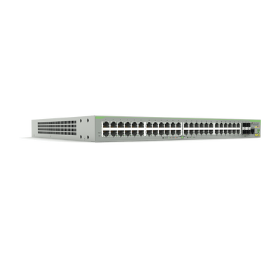 Switch PoE+ Administrable CentreCOM FS980M, Capa 3 de 48 Puertos 10/100Mbps + 4 SFP Gigabit, 375W
