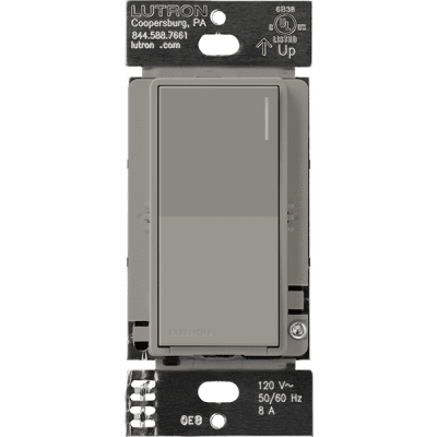 (RadioRa3) Apagador On/Off sunnata color cobblestone, 8A de iluminación, 5.8A Motor