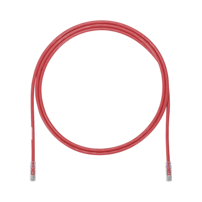 Cable de Parcheo UTP, Cat6A, 24 AWG, CM, Color Rojo, 1.52 Metros (5 Pies)