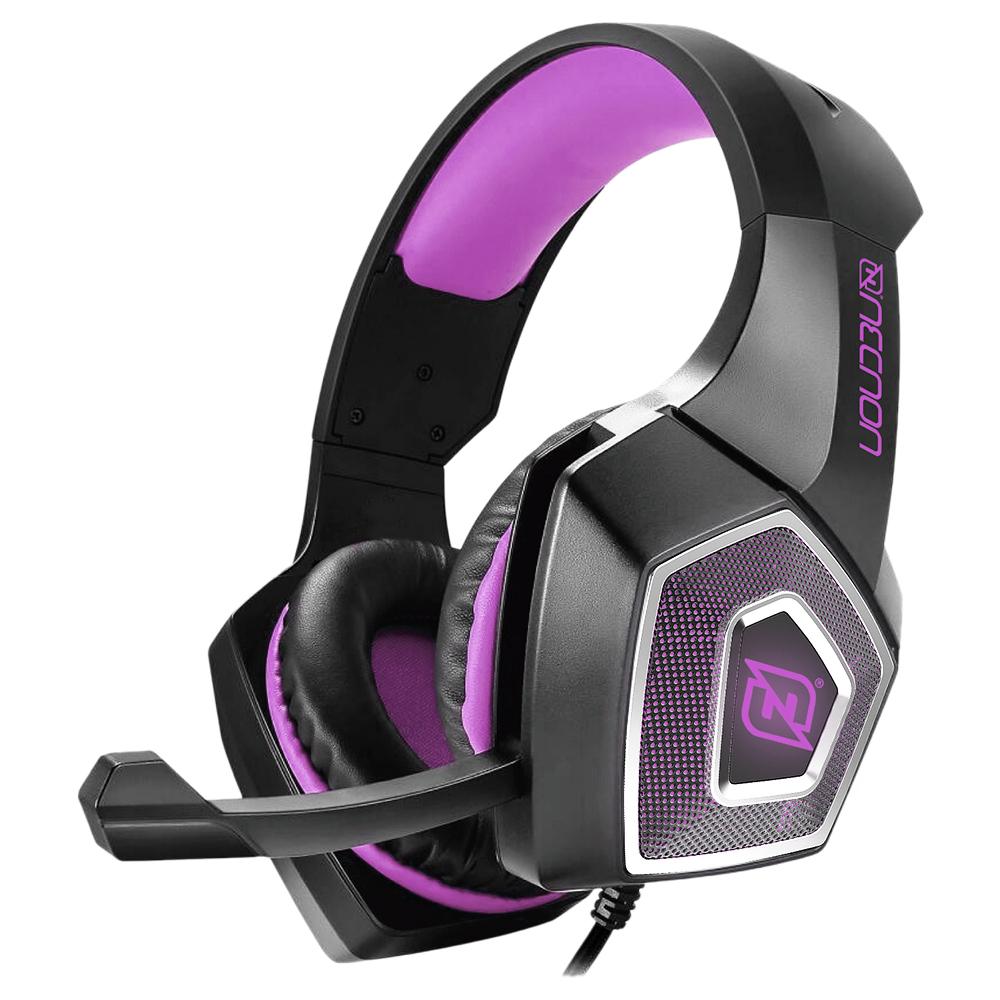DIADEMA NECNON NBHG-DRAGON GAMING ALAMBRI/FLEXIBLE/VIBRACION FUCSIA NPAGDR13VI