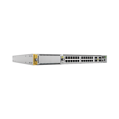 Switch Stackeable Capa 3, 24 puertos 1/2.5/5/10G RJ45, 4 x 40G/100G QSFP+/QSFP28, 1 ranura de expansión