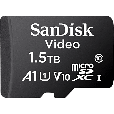 Memoria microSD SanDisk 1.5TB (1500 GB) / Alta Resistencia / Videovigilancia / Clase 10