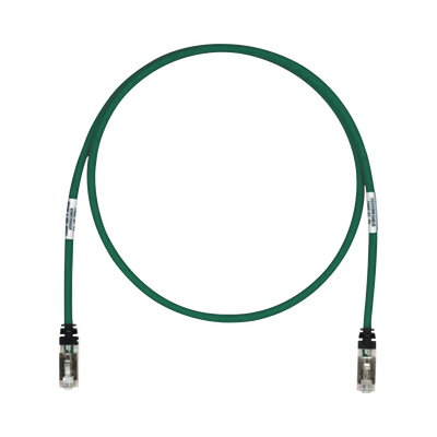 Patch Cord Cat6A, Blindado S/FTP, CM/LS0H, 5.18 Metros (17 Pies), Color Verde