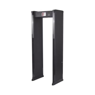 Arco Detector de Metales de 6 Zonas para Intemperie con Anclaje para Fijarse al Piso. Incluye Sensor IR para evitar falsas Alarmas / Certificado por la Administración Federal de Aviación de EE. UU. (FAA)