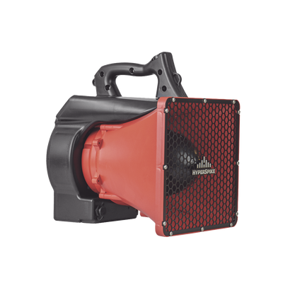 Altavoz Portátil De Alta Fidelidad HyperSpike® Serie HS-10, Con Aislante De Ruido, Color Rojo Con Negro 
