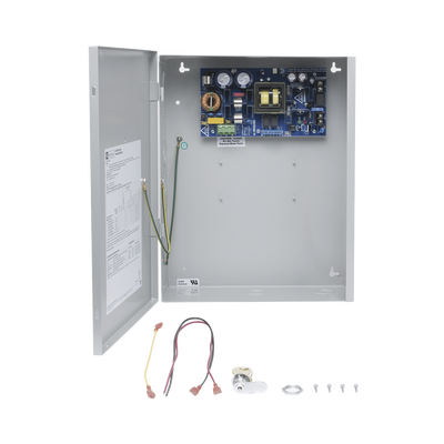 24 Vcc @ 10 A / Fuente de alimentación / 1 salida / capacidad de respaldo / requiere baterías.     