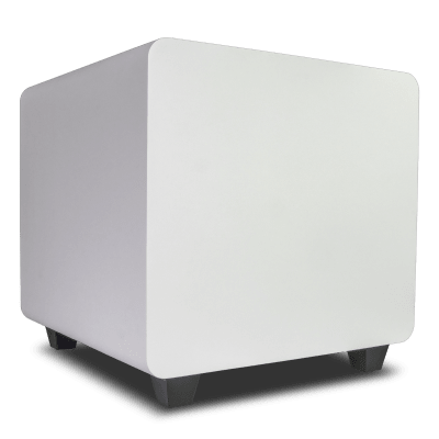 Subwoofer Activo de 10in | Diseño Down-Firing | 300W RMS | Recinto Sellado | Acabado Blanco