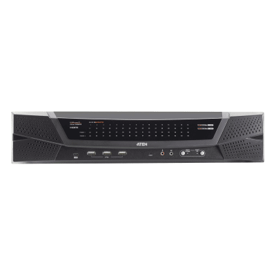 Switch KVM over IP Cat 5 | Hasta 64 Puertos | Resolucion Full HD 1920x1200 | Dual NIC Gigabit | Virtual Media USB 2.0 | FIPS 140-2 Level 1 | Cascada hasta 512 Equipos | Administracion Centralizada CC2000