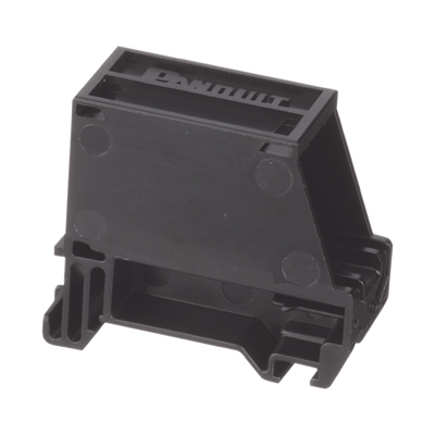 Adaptador de 1 Puerto, Para Conectores Tipo Mini-Com, Montaje en Riel Din Estándar de 35 mm (1.38 pulgadas), Color Negro