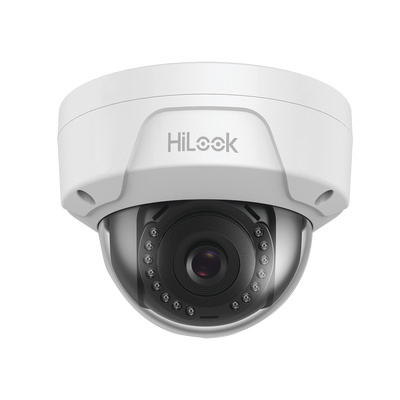 HiLook Series / Domo IP 2 Megapixel / 30 mts IR / Exterior IP67 / Antivandálica IK10 / dWDR / PoE / Lente 2.8 mm