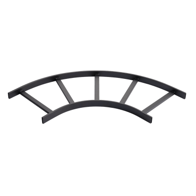 Accesorio de Escalerilla Sección Horizontal de 90º, 15 in de Ancho, de Acero, Color Negro