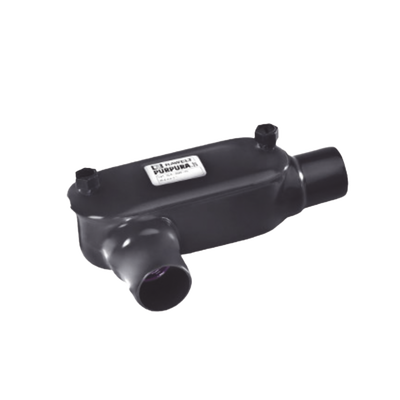 Caja Oval tipo T con Recubrimiento Exterior de PVC de 1" (25.4 mm).